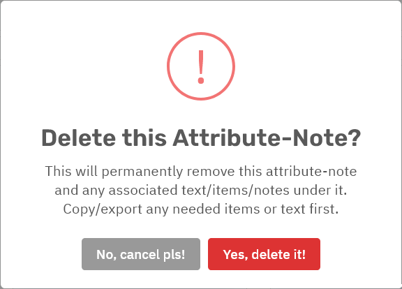Storyfyre Characters: Character Attribute Remove