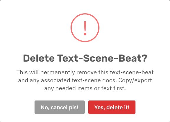 Storyfyre Scenes Outline: Scene Remove