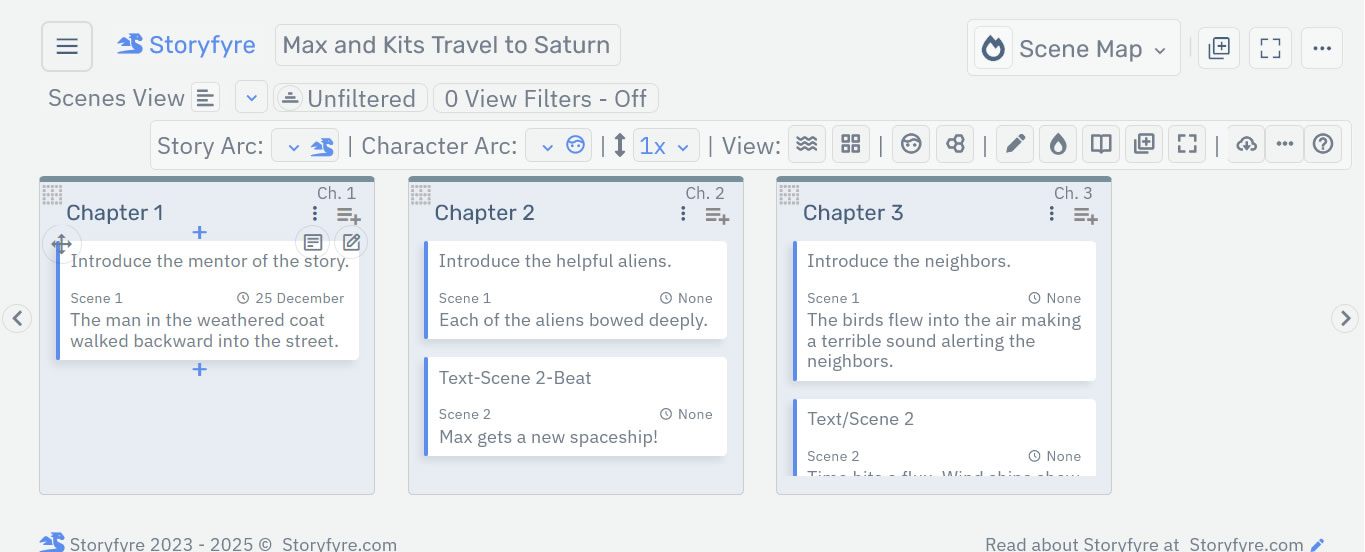 Storyfyre Scene Map Scene Hover